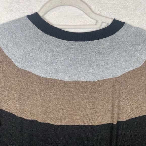 Smartwool Women’s Edgewood Colorblock Crew Sweater Size L SW016649 Merino Blend - Picture 7 of 10